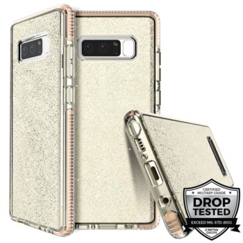 Калъф за Samsung Galaxy Note 8, хибриден, Prodigee SuperStar NOTE8-SSTR-BLK, удароустойчив, златист | JAR Computers Prodigee SuperStar Galaxy Note 8 NOTE8-SSTR-GLD