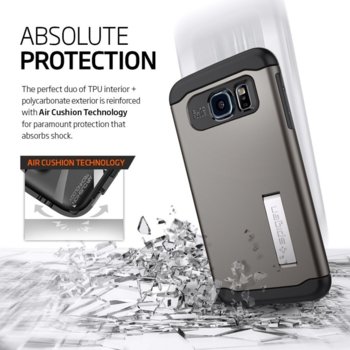 Spigen Slim Armor Case for Galaxy S6 gunmetal