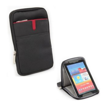 Kалъф за таблет до 10.1" (25.7 cm), LSKY, "джоб", поставка, черен | JAR Computers LSKY TABLET SLEEVE W/STAND 10