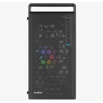 Кутия AeroCool CS-109-G-BK-v1, mATX/Mini-ITX, 1x USB 3.0, прозорец, черна, без захранване | JAR Computers AeroCool CS-109-G-BK-v1