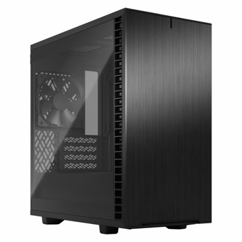 Кутия Fractal Design Define 7 Mini TG Light Tint, MicroATX/Mini-DTX/Mini-ITX, 1x USB 3.1 Gen 2 Type-C, 2x USB 3.0, с прозорец, без захранване, черна | JAR Computers Кутия Fractal Design Define 7 Mini BK TG Light