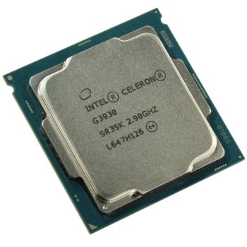 Процесор Intel Celeron G3930 двуядрен (2.9GHz, 2MB Cache, 350MHz-1.05GHz GPU, LGA1151) Tray | JAR Computers Intel Celeron G3930 CM8067703015717