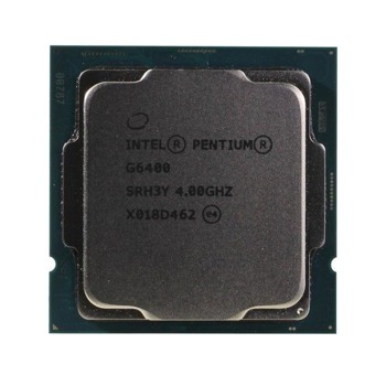 Процесор Intel Pentium Gold G6400, двуядрен (4.00 GHz, 4MB, 1050MHz графична честота, LGA1200) Tray, без охлаждане | JAR Computers Intel Pentium Gold G6400 tray INB701G6400SRH3Y