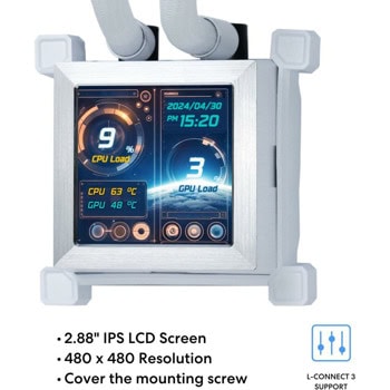 Lian Li HydroShift LCD 360 Silent - White
