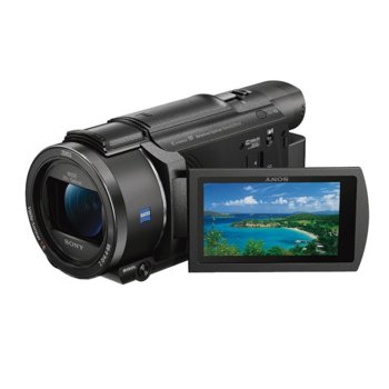 Видеокамера Sony FDR-AX53, 4K UHD, 3.0" (7.62cm) LCD, 20x оптично мащабиране, SD/SDHC/SDXC, Multi/Micro USB, HDMI (micro), Wi-Fi, NFC image