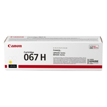 Тонер касета за Canon i-SENSYS LBP631Cw/LBP633Cdw/MF655Cdw/LBP631dw/MF651Cw/MF657Cdw - Yellow - 5103C002 - Canon CRG-067HY - Оригинална, Заб.: 2350 брой копия | JAR Computers Тонер касета за Canon CRG-067HY 5103C002