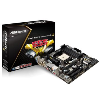 Дънна платка ASRock FM2A85X Extreme4-M, FM2 (up to 100W), AMD A85X, DDR3, 2xPCI-E (CF)(HDMI & DVI), SB7.1, Lan1000, 7xSATA 6.0Gb/s RAID 0,1,5,10, eSATA 6Gb/s, 2xUSB3.0, mATX | JAR Computers ASRock FM2A85X Extreme4-M