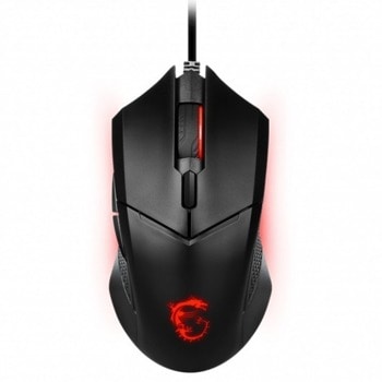 Мишка MSI Clutch GM08, оптична(3200dpi), USB, гейминг, черна | JAR Computers MSI Clutch GM08 S12-0401800-CLA