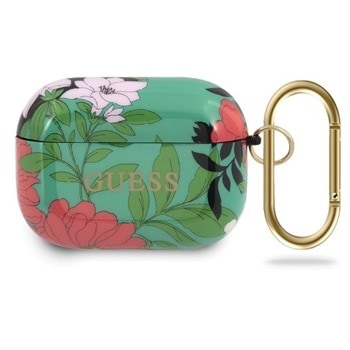 Защитен калъф Guess Flower Collection No.1 за Apple Airpods Pro, зелен | JAR Computers Guess Flower Collection No.1 GUACAPTPUBKFL01