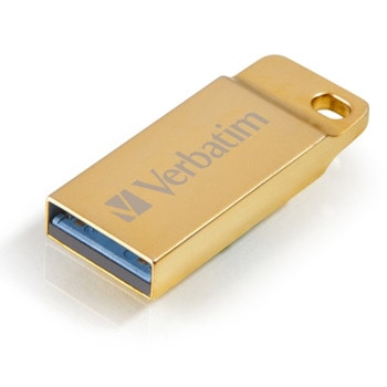 Памет 64GB USB Flash Drive, Verbatim Metal Executive (99106), USB 3.2, златиста | JAR Computers Verbatim Metal Executive 64GB 99106
