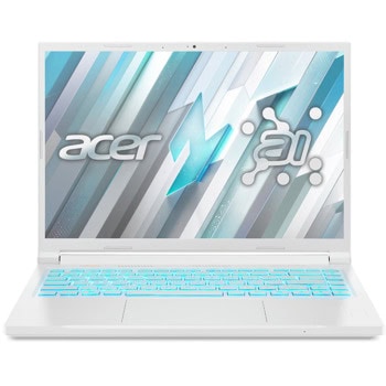 Лаптоп Acer Nitro V14 ANV14-61-R20G (NH.QTYEX.003)(бял), осемядрен AMD Ryzen 7 8845HS 3.8/5.1 GHz, 14.5" (36.83cm) WQXGA IPS 120Hz Anti-Glare Display & GF RTX 4050, (HDMI), 16GB DDR5, 1TB SSD, 2x USB 3.2 Gen 1, 1x USB4, No OS | JAR Computers Acer Nitro V14 ANV14-61-R20G NH.QTYEX.003