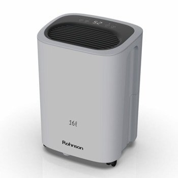 Обезвлажнител Rohnson R-91416 с подарък дифузер Rohnson R-9584, 370W, 2.3 l, подходящ за помещения до 100 m², 2 скорости, функция за сушене, бял | JAR Computers обезвлажнител rohnson r-91416