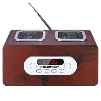 Радио Blaupunkt PP5BR, USB, слот за SD карта, AUX, вградена презареждаема батерия, тъмнокафяво | JAR Computers Радио Blaupunkt PP5BR