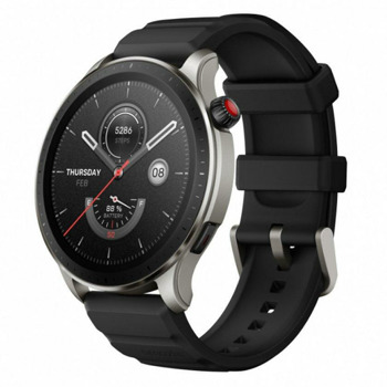 Смарт часовник Xiaomi Amazfit GTR 4, 1.43" (3.63cm) AMOLED дисплей, 5ATM водоустойчивост, микрофон, високоговорител, до 14 дни време на работа, Bluetooth, черен | JAR Computers Смарт часовник Xiaomi Amazfit GTR 4 черен