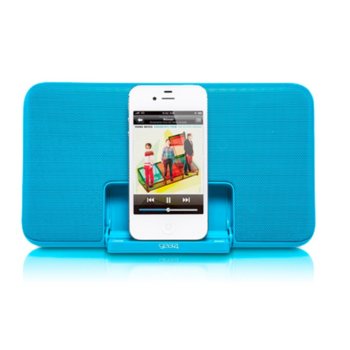 Тонколона Gear4 Street Party Size 0 V2, 1.0, USB, син, докинг станция за iPhone/iPod | JAR Computers Gear4 StreetParty Size 0 V2, Blue