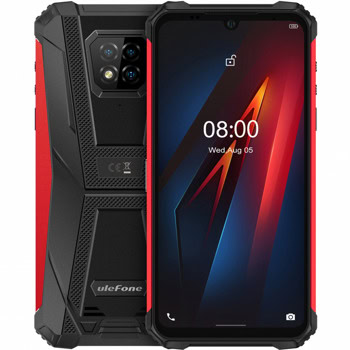 Смартфон Ulefone Armor 8 (червен), поддържа 2 SIM карти, 6.1" (15.49 cm) IPS LCD дисплей, осемядрен Mediatek MT6771 Helio P60 2.0GHz, 4GB RAM, 64GB Flash памет(+microSD слот), 16.0 + 5.0 + 2.0 & 8.0 Mpix камери, Android, 282g | JAR Computers Ulefone Armor 8 6937748733751