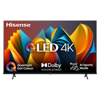 Телевизор Hisense 50E7NQ, 50" (127cm) 4K/UHD QLED Smart TV, HDR10+, Dolby Vision, Dolby Atmos, 4K AI Upscale, DVB-T2/C/S2, Wi-Fi, Bluetooth, LAN, 3x HDMI, 2x USB | JAR Computers Hisense 50E7NQ