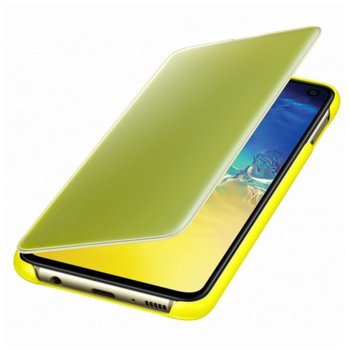 Kалъф за Samsung Galaxy S10e, Samsung Clear View Cover, жълт image