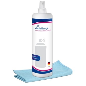 Почистващ спрей MediaRange MR721, 250ml, за екрани на монитори, телевизори, смартфони, таблети и игрови конзоли | JAR Computers MediaRange MR721