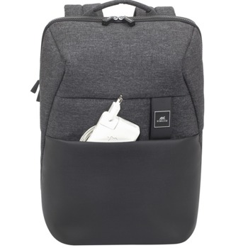 Раница за лаптоп Rivacase 8861 Black, до 15.6" (39.60cm), полиестер, с дръжка, каишка за количка, черна | JAR Computers Rivacase 8861 Black