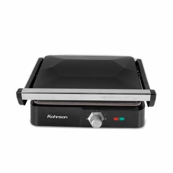 Грил преса Rohnson R-2340, плочи с мраморно незалепващо покритие, 3 позиции на печене, 2220W | JAR Computers елекртическа грил преса rohnson r-2340