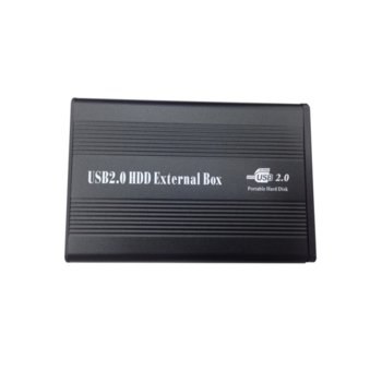 Кутия 2.5" (6.35 cm) за 2.5" (6.35 cm) HDD, IDE, USB 2.0, черна | JAR Computers HDD Case 2.5" IDE