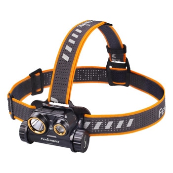 Челник Fenix HM65R, 1x литиево-йонна батерия/2x CR123A батерии, 1400 lumens, IP68 устойчивост, 4 нива на яркост, черен | JAR Computers Челник Fenix HM65R