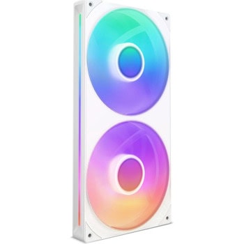 Вентилатори 2x 140mm, NZXT F280 RGB Core White, 8-pin PWM, 2000rpm | JAR Computers NZXT F280 RGB Core White RF-U28HF-W1