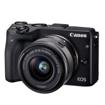 Canon EOS M3 black with EF-M 15-45mm IS STM