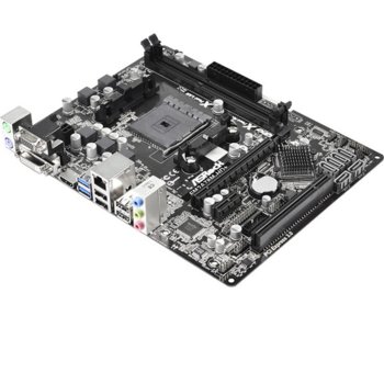 Дънна платка ASRock FM2A78M-HD+, AMD A78 FCH, FM2+, DDR3 1866, PCI-E 3.0 (HDMI&DVI), SB5.1, Lan1000, 6x SATA3 6Gb/s RAID,0,1,10, 2x USB 3.0, mATX | JAR Computers ASRock FM2A78M-HD+