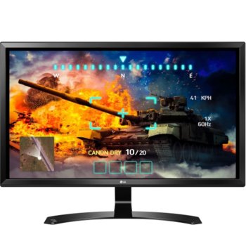 Монитор LG 27UD58-B, 27" (68.58 cm), IPS панел, 4K, 5ms, 250cd/m2, DisplayPort, HDMI | JAR Computers LG 27UD58-B