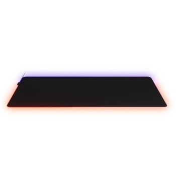 Подложка за мишка SteelSeries QcK Prism Cloth 3XL, RGB подсветка, 1220 mm x 590 mm x 4 mm, черна | JAR Computers SteelSeries QcK Prism Cloth 3XL