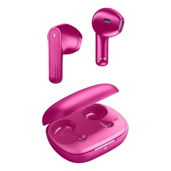 Слушалки AQL Outlaw TWS Pink, безжични, Bluetooth, микрофон, до 3 часа време на работа, кейс, розови | JAR Computers AQL Outlaw TWS Pink IT8979