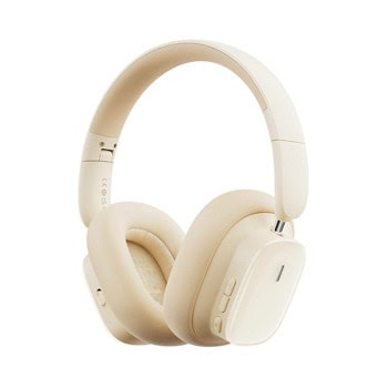 Слушалки Baseus Bowie H1i, безжични, Bluetooth, микрофон, до 100 часа време на работа, бежови | JAR Computers Baseus Bowie H1i ANC Beige A00050402223-00