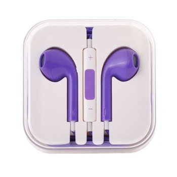 Earpods with remote and mic violet