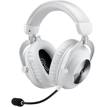 Слушалки Logitech Pro X 2 Lightspeed White, безжични/жични, Bluetooth, AUX, микрофон, гейминг, до 50 часа време на работа, бели | JAR Computers Logitech Pro X 2 Lightspeed White