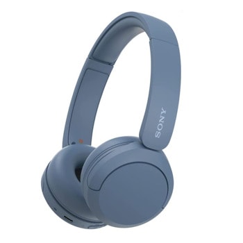 Слушалки Sony WH-CH520, Bluetooth, микрофон, 30mm драйвери, до 50 часа живот на батерията, многоточкова свързваност, сини | JAR Computers Слушалки Sony WH-CH520 сини