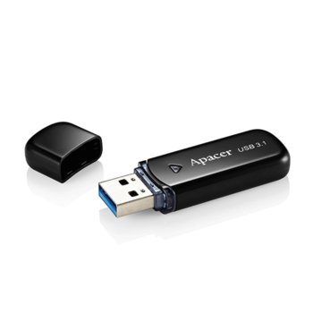 Памет 64GB USB Flash Drive, Apacer AH355, USB 3.1, черна | JAR Computers Apacer 64GB AH355 Black - USB 3.1 Flash Drive