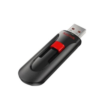 Памет 128GB USB Flash Drive, SanDisk Cruzer Glide, USB 2.0, черна | JAR Computers SanDisk 128GB Cruzer Glide