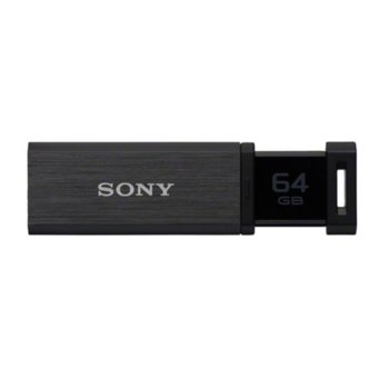 Памет 64GB USB Flash Drive, Sony Мicrovault Mach USM64GQX, USB 3.0, черна | JAR Computers 64GB USB Flash, Sony Мicrovault Mach, черен