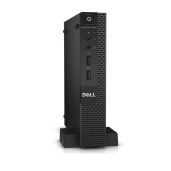 Настолен компютър Dell OptiPlex 3020 M (CA001D3020M1H16_UBU), дву-ядрен Intel Pentium G3250T 2.8GHz, 4GB DDR3 RAM, 500GB SATA 7.2krpm, 2x USB 3.0, клавиатура & мишка, Ubunto, 1.28 kg | JAR Computers Dell Optiplex 3020 M CA001D3020M1H16_UBU