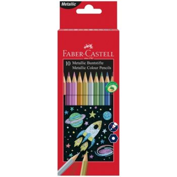 Faber-Castell Цветни моливи 10 металикови цвята