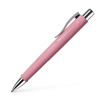 Химикалка Faber-Castell Poly Ball XB, 0.6 mm дебелина на писане, син цвят на писане, светлорозова | JAR Computers Faber-Castell Химикалка Poly Ball XB светлорозова
