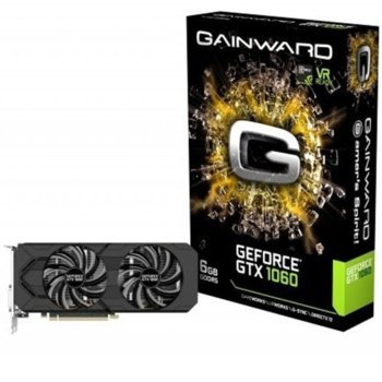 Видео карта GeForce GTX 1060, 6GB, Gainward Dual Fan, PCI-E 3.0, GDDR5, 192-bit, 3x DisplayPort, 1x HDMI, 1x DVI | JAR Computers Gainward GTX1060 6GB Dual Fan B1XP42601833637123Y