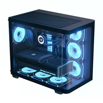 Кутия AeroCool P500C-G-BK-v1 черна