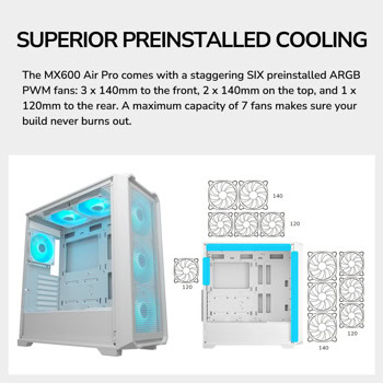 Cougar MX600 Air Pro White CGR-2SC9W-PRO