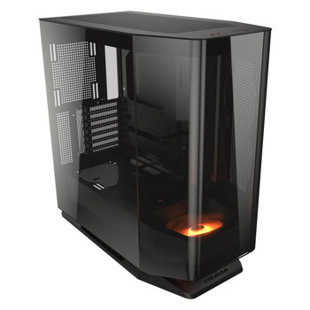 Кутия Cougar Gaming FV270, E-ATX/CEB/ATX/microATX/Mini-ITX, 1x USB 3.2 Gen 2 Type-C, 2x USB 3.0, 1x 120mm ARGB вентилатор, с прозорец, черна, без захранване | JAR Computers Cougar Gaming FV270 Black CGR-58M6B