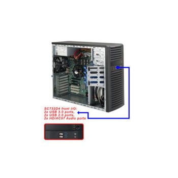 Supermicro SuperChassis 732D4-500B 500W