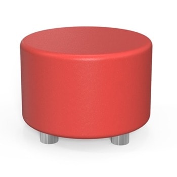 Табуретка RFG Circle, еко кожа, MDF основа, червена | JAR Computers RFG Circle 70485/10 RED 4030100256