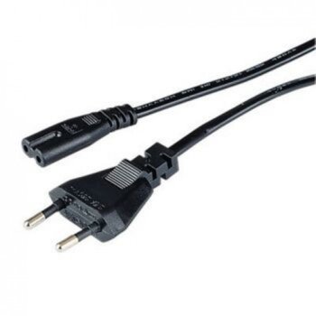 Захранващ кабел за лаптоп DeTech 18033, 2pin, 1.5m | JAR Computers laptop power cable 2pin 1.5m df18033